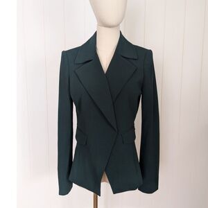 Calvin Klein Women's Blazer Jacket - Forest Green - Size 4